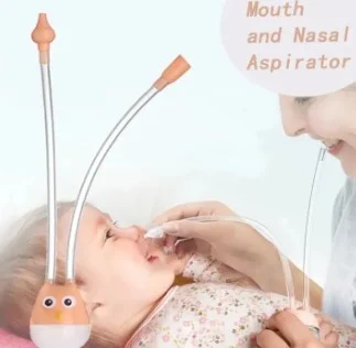 7705. Newborn Baby Nasal Aspirator Owl Shape