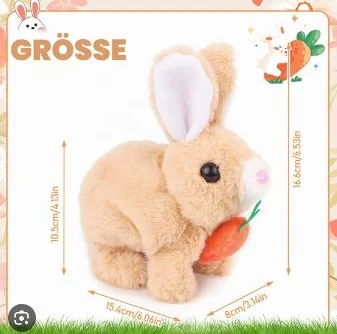 Walking & Moving Plush Rabbit Toy
