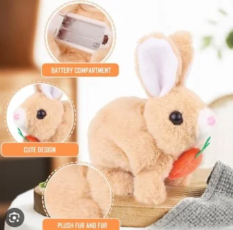 Walking & Moving Plush Rabbit Toy