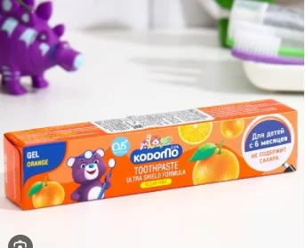 Kodomo Children’s Gel Toothpaste – Orange Flavor, 40g