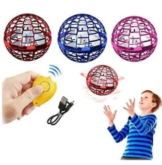 Rechargeable Flying Ball Space Orb Magic Mini Drone UFO Boomerang Spinner Toy
