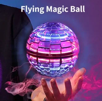Rechargeable Flying Ball Space Orb Magic Mini Drone UFO Boomerang Spinner Toy