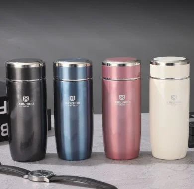 XZ-7879 model 300ml New 316 Stainless Steel Goose Egg Thermos Cup with Tea Drain Business Tea Cup for Men and Women Portable Simple Water Cup
