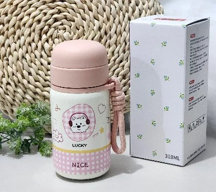 BWB-6156 model 300ml Mini insulated cup made of 316 stainless steel, high-looking water cup for children, cute and portable pocket cup for students going to school