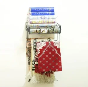 Foldable Metal Quran Stand with Jaynamaz Holder