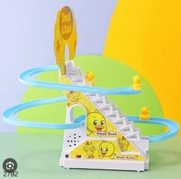 Small Duck Climbing Stairs Track Toy Set (9PCS)