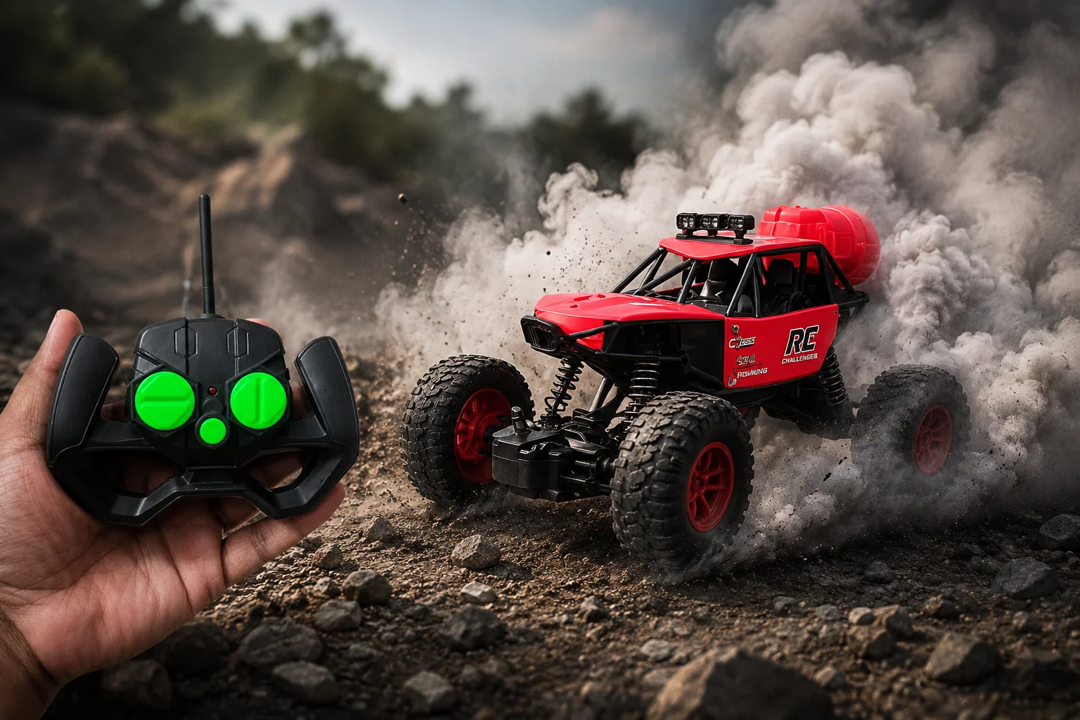 1152. Sports Smoke Rechargeable Remote Control Racing Car(Clone-40)