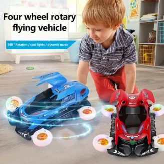 Stand LED Light Toy Car for Kids - Color ( red, blue)