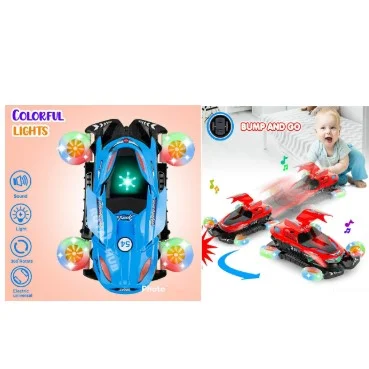 Stand LED Light Toy Car for Kids - Color ( red, blue)