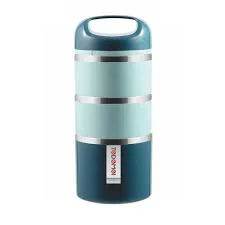 Tedemei 3 Layers 1.43L Portable Leak-Proof Bento Lunch Box