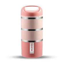 Tedemei 3 Layers 1.43L Portable Leak-Proof Bento Lunch Box