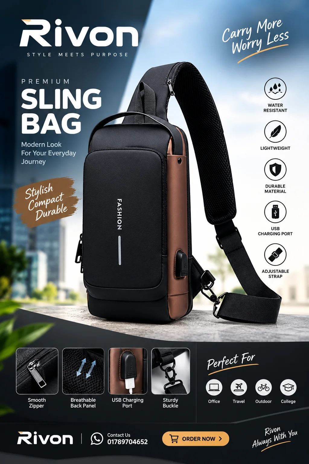 Rivon Traveling Fashion Bag - 1