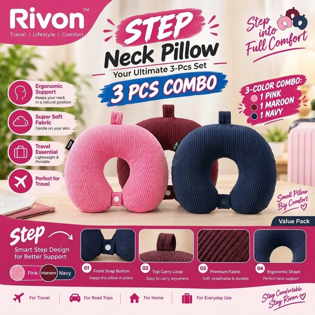 STEP Neck Pillow - 3 Piece Combo - 1