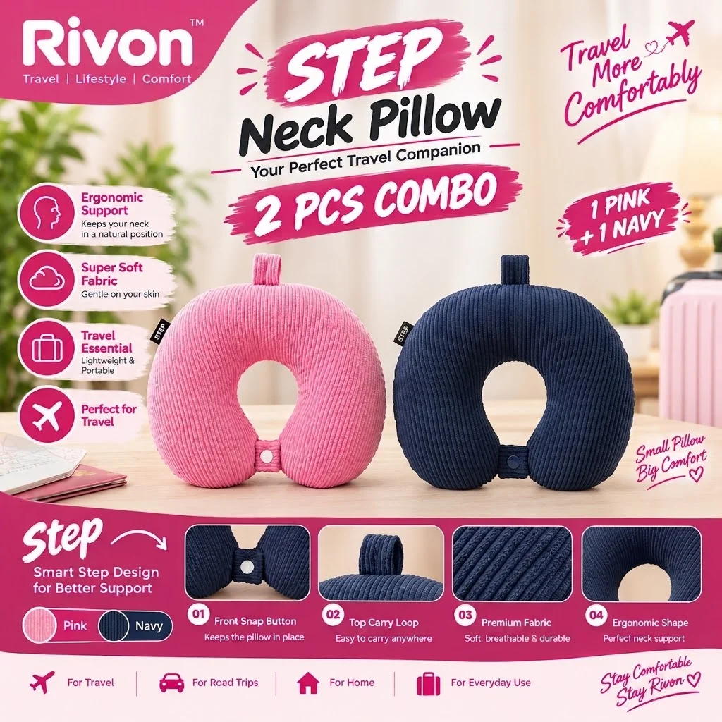STEP Neck Pillow - 2 Piece Combo - 1