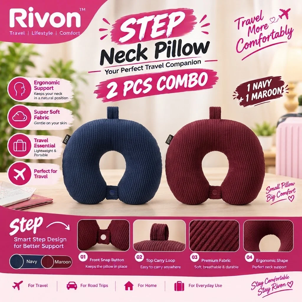 STEP Neck Pillow 2-Piece Combo - 1