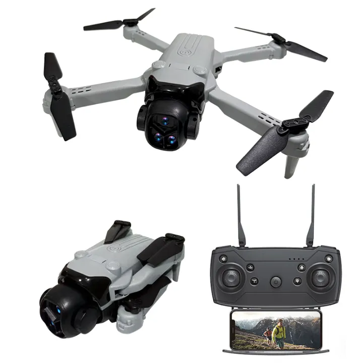 New FLH i5 Pro Drone with Dual Camera HD WiFi FPV Foldable RC Quadcopter with Remote Control, 360° Flip, Headless Mode, Altitude Hold, Dual Battery Mini Camera Drone for Kids & Beginners