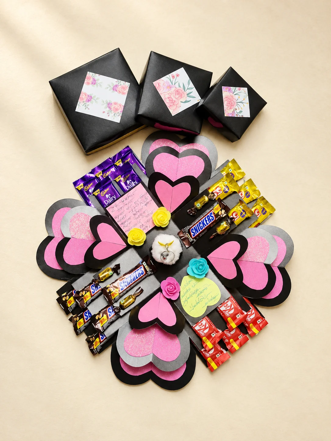 3-Layer Black Premium Love Box