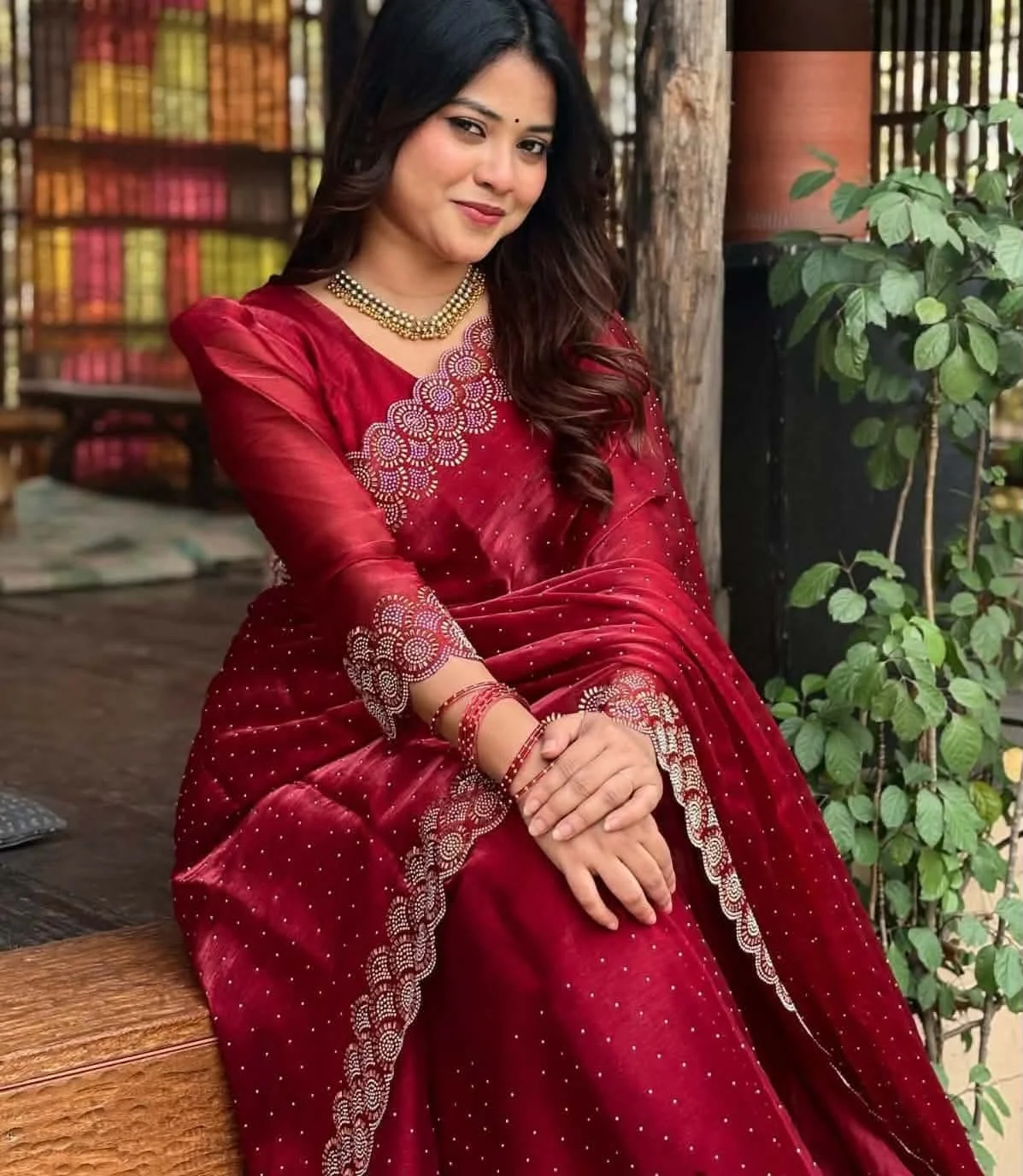 Georgette Saree with Blouse Piece