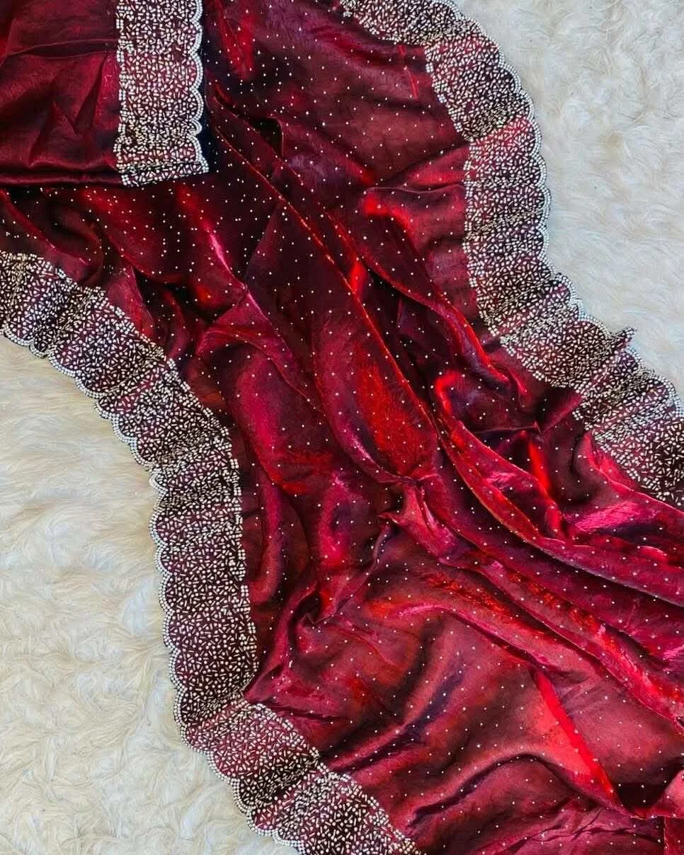 Georgette Saree with Blouse Piece