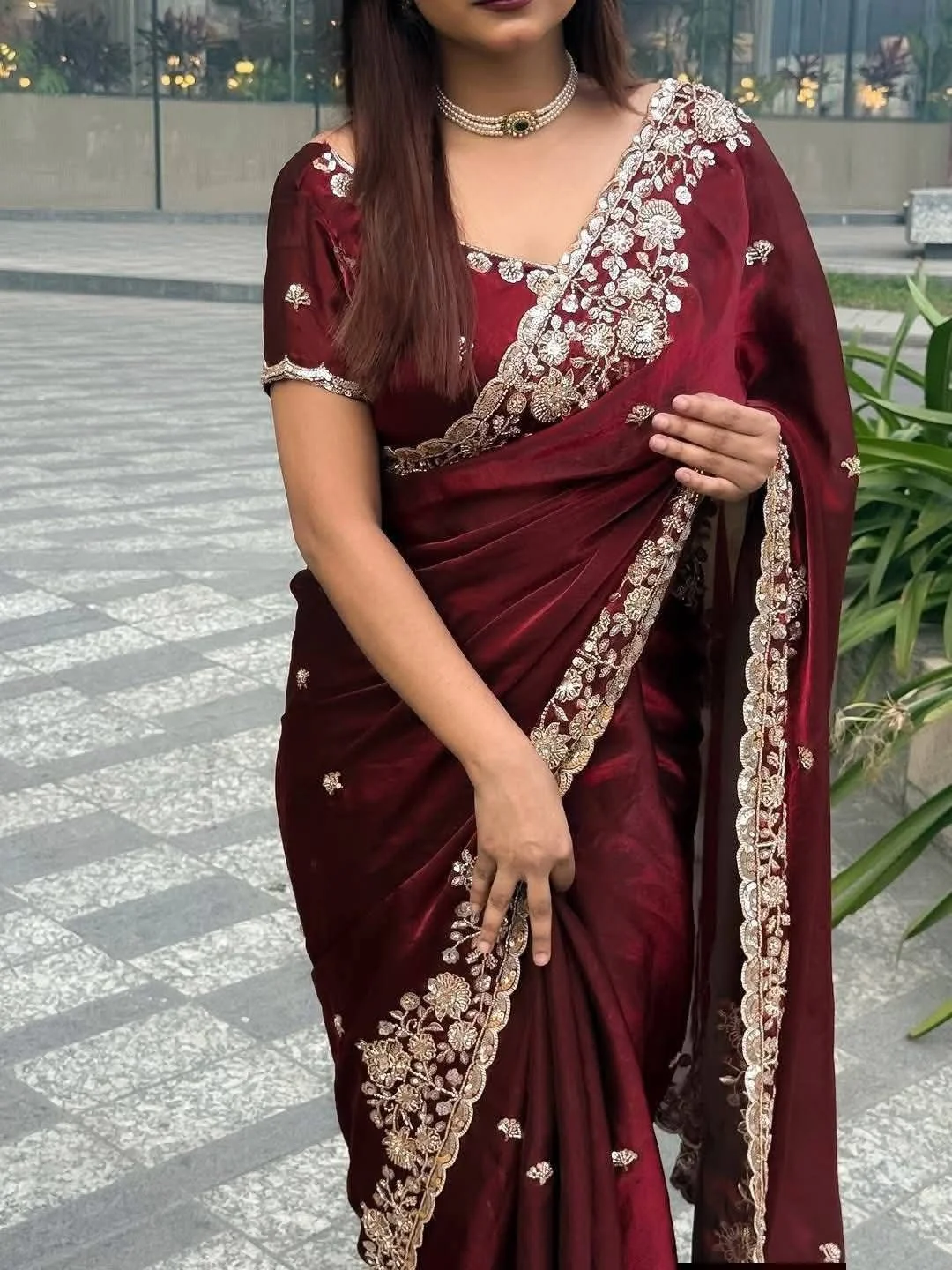Indian Fendi Silk Saree Collection