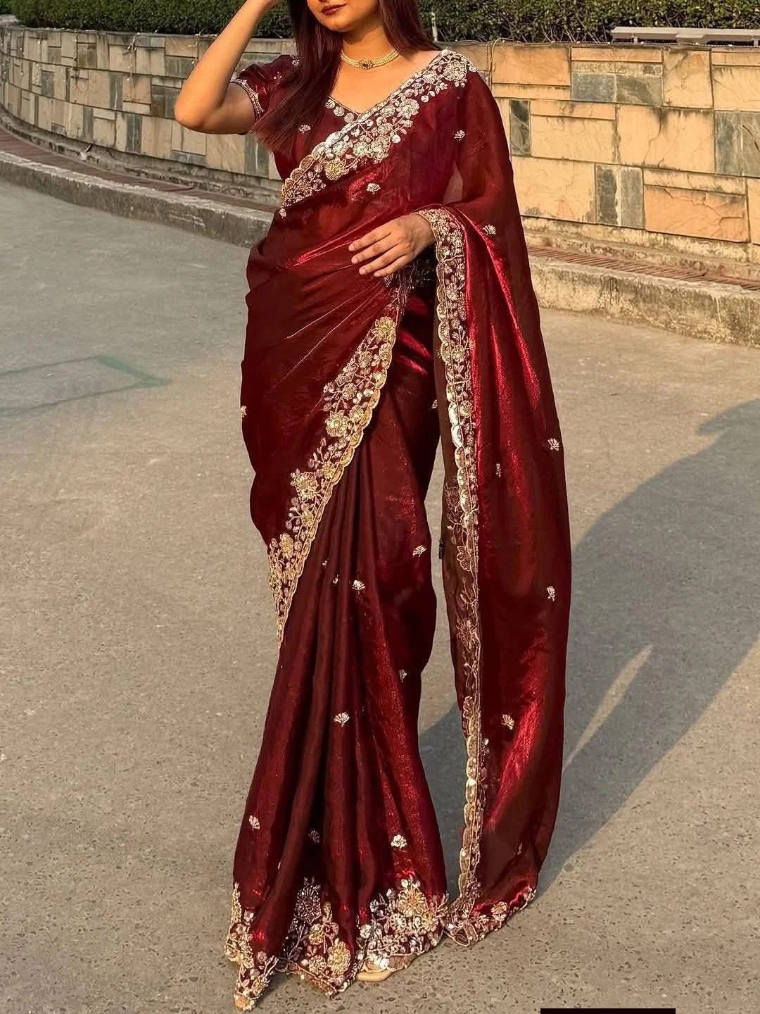 Indian Fendi Silk Saree Collection