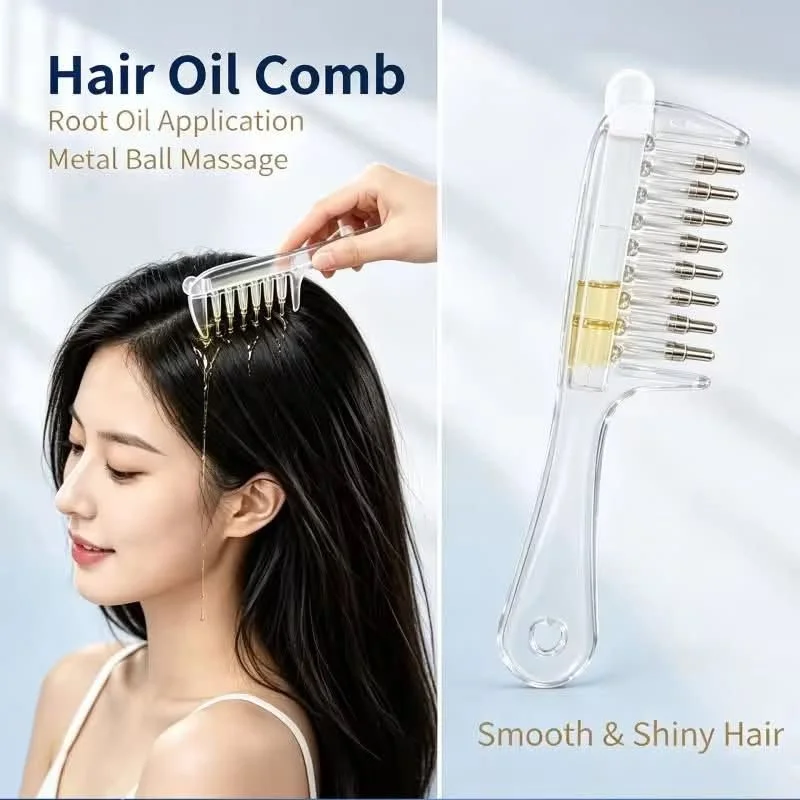 2-in-1 Hair Oil Comb | সহজে তেল লাগান + স্ক্যাল্প ম্যাসাজ করুন