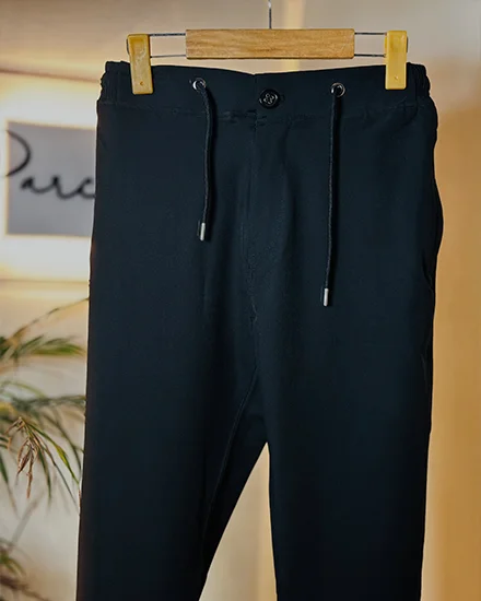 Signature Black Premium China Dubi Stitch Pant Cut Pajama