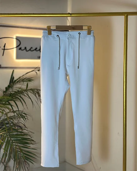 Premium White China Dubi Stitch Pant Cut Pajama