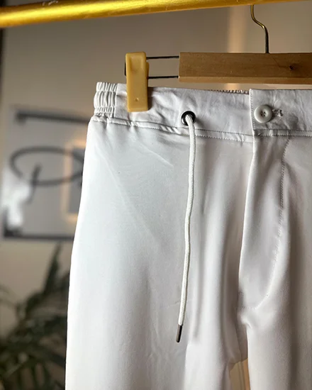 Premium White China Dubi Stitch Pant Cut Pajama thumb 3