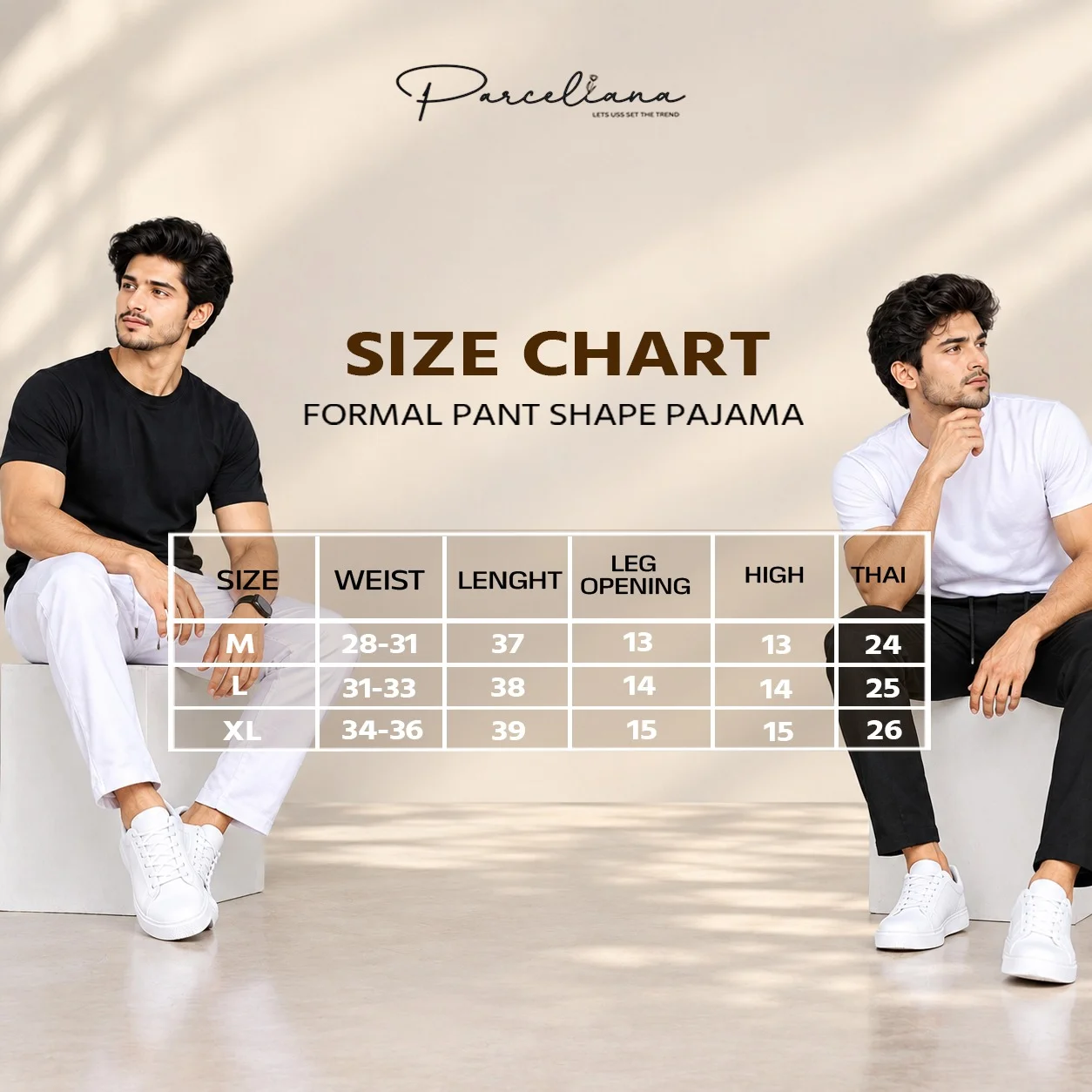 Premium Black & White China Dubi Stitch Pant Cut Pajama Collection thumb 6