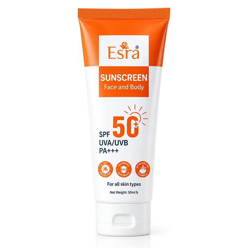 Esra Sunscreen Face and Body Cream 50ml । সানস্ক্রিন ফেস অ্যান্ড বডি ক্রিম ৫০মিলি.