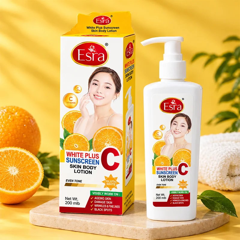 Esra White Plus Sunscreen Skin Body Lotion 200ml