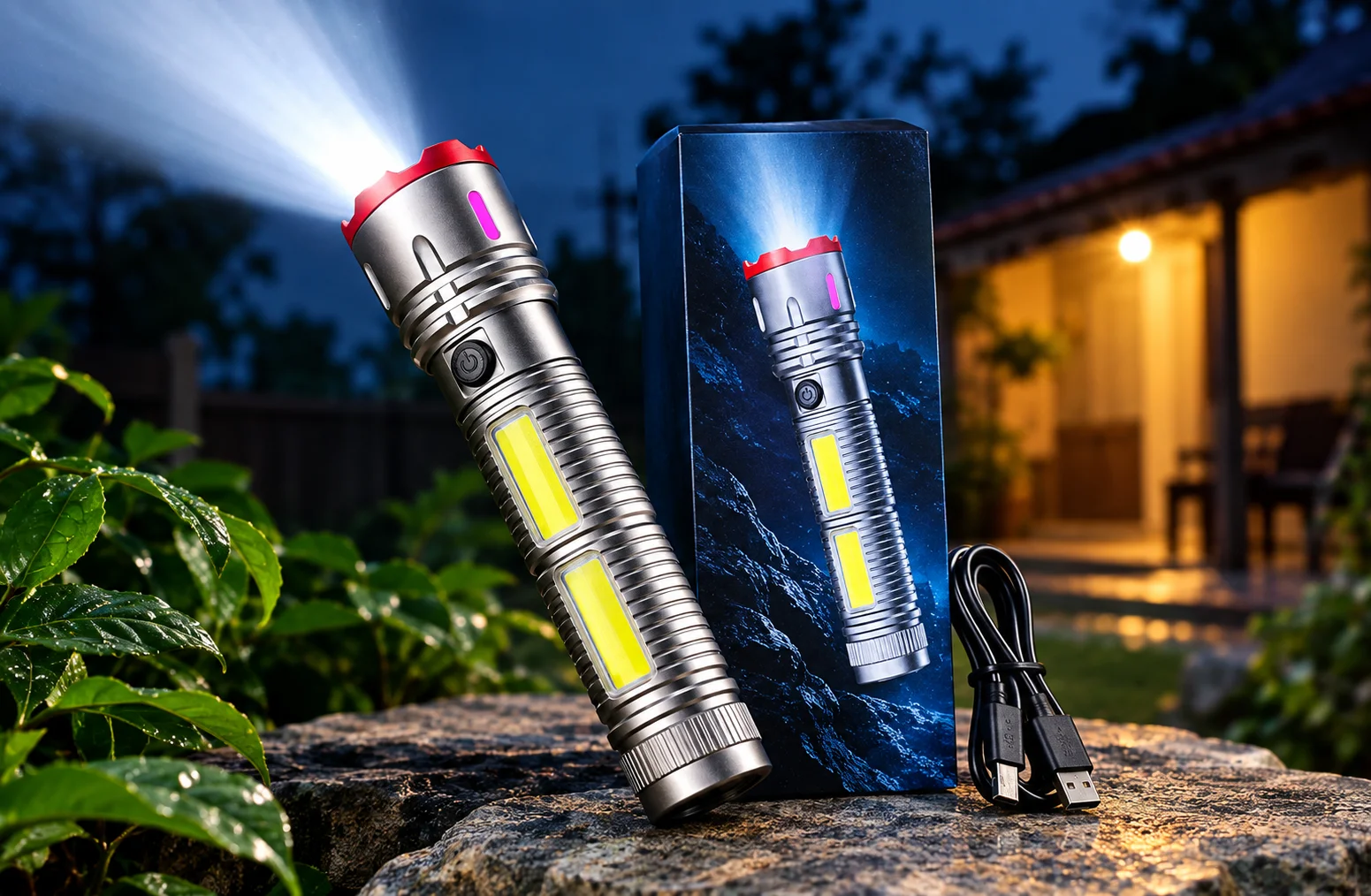 Heavy Duty Rechargeable LED Torch Light