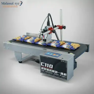 Mini Conveyor Inkjet Date Coding Printer Machine - PACKWELL C110