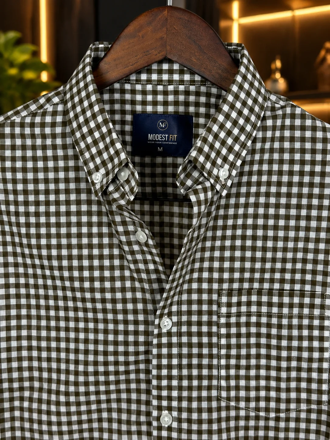 Ivory White Urban Check Shirt | MF-0013 thumb 2