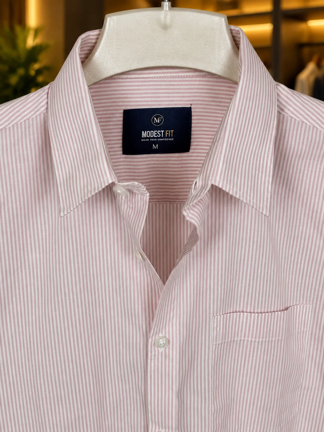 Soft Blush Light Pink Shirt | MF-0016