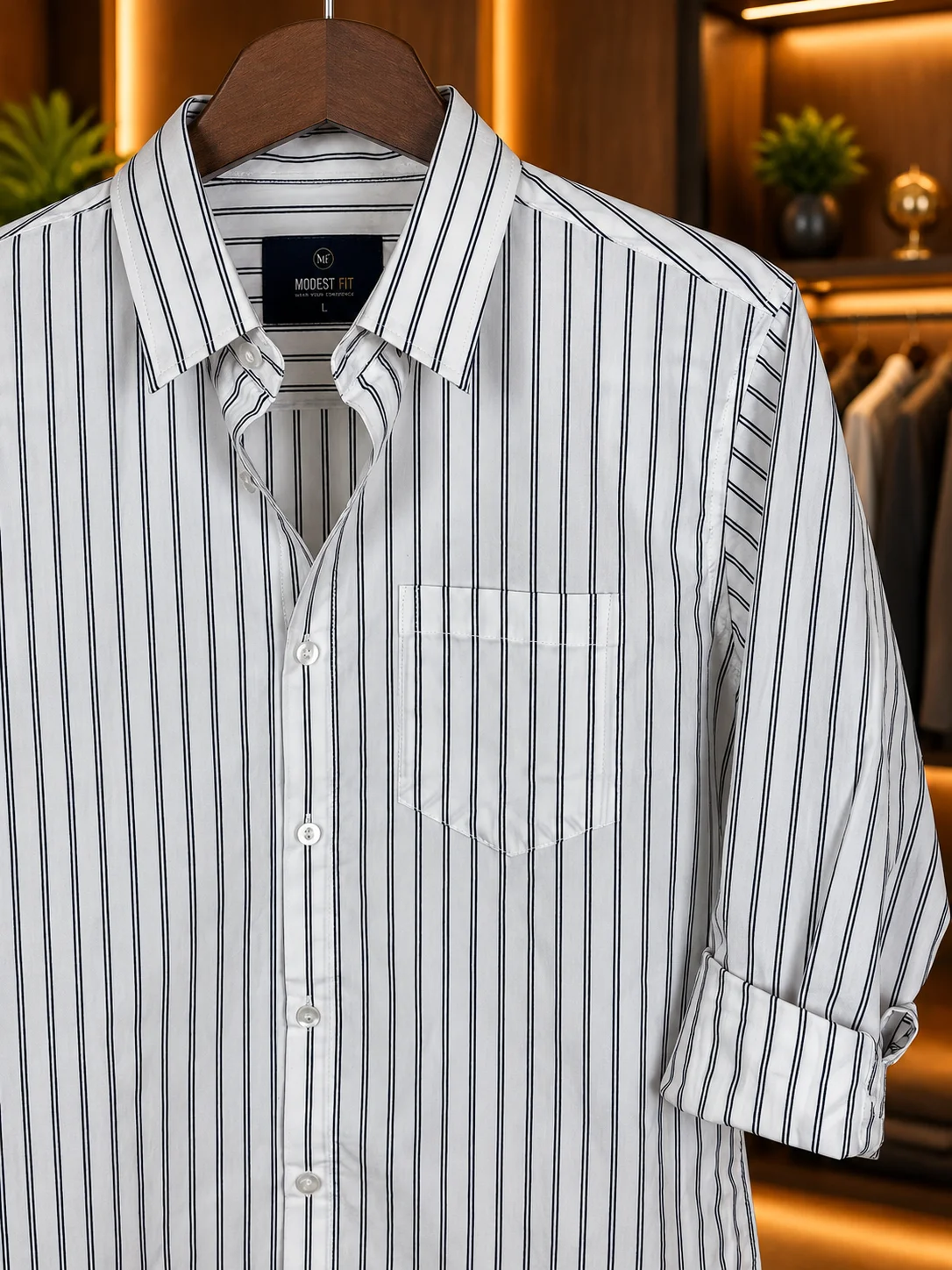 Twin Track Premium Cotton Shirt | MF-0015 thumb 2