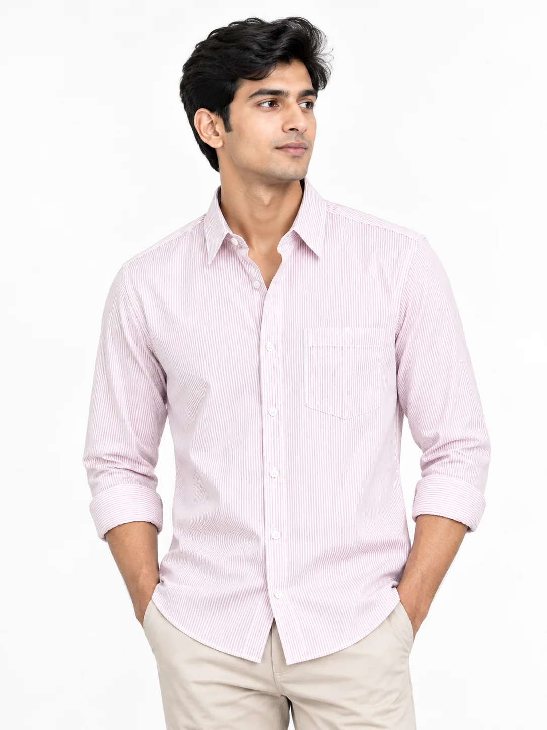 Soft Blush Light Pink Shirt | MF-0016 thumb 4