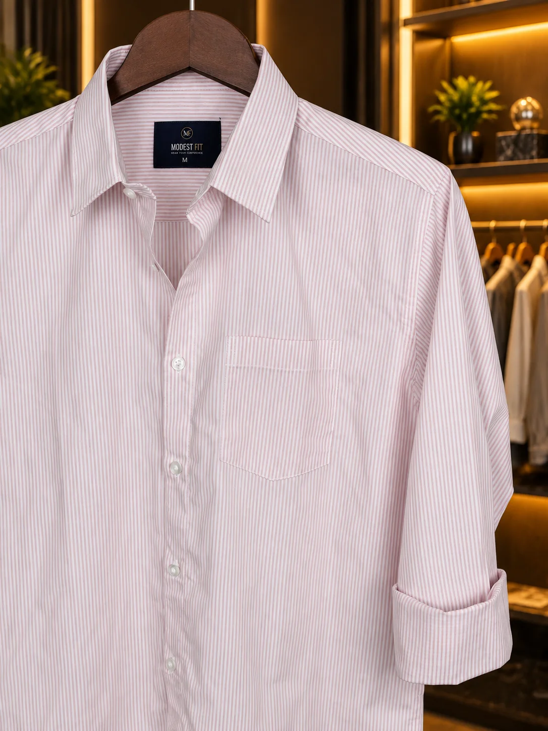 Soft Blush Light Pink Shirt | MF-0016 thumb 3