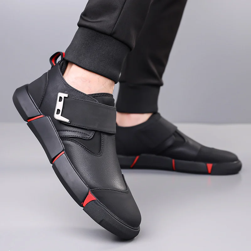 Casual Leather ShoesSlip-On Shoes, Comfortable Slip-On Low-Top Shoes N002