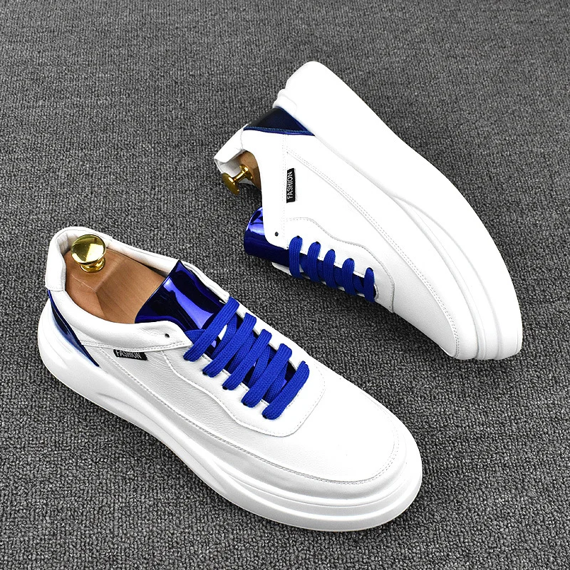 Breathable Lightweight Fashionable Cyber Celebrant White Shoes N007 image 2