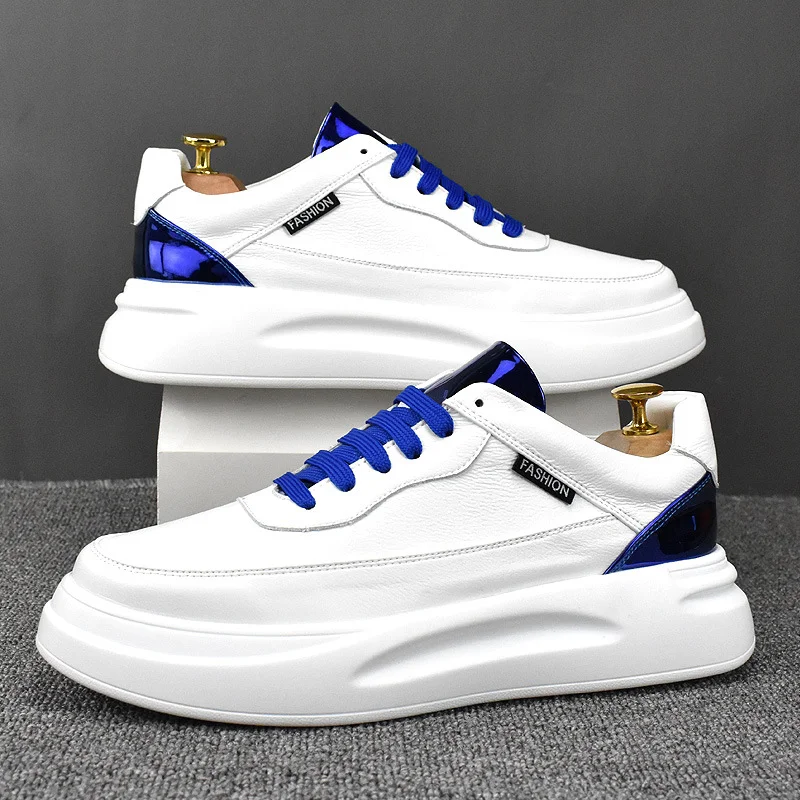Breathable Lightweight Fashionable Cyber Celebrant White Shoes N007 image 3