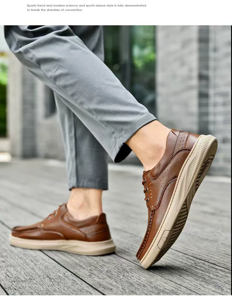 Men's Outdoor Shoes Casual Leather Shoes Hiking Shoes N017
