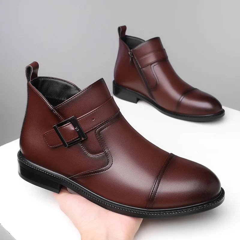 Genuine Leather Chelsea Boots NFES11 image 3