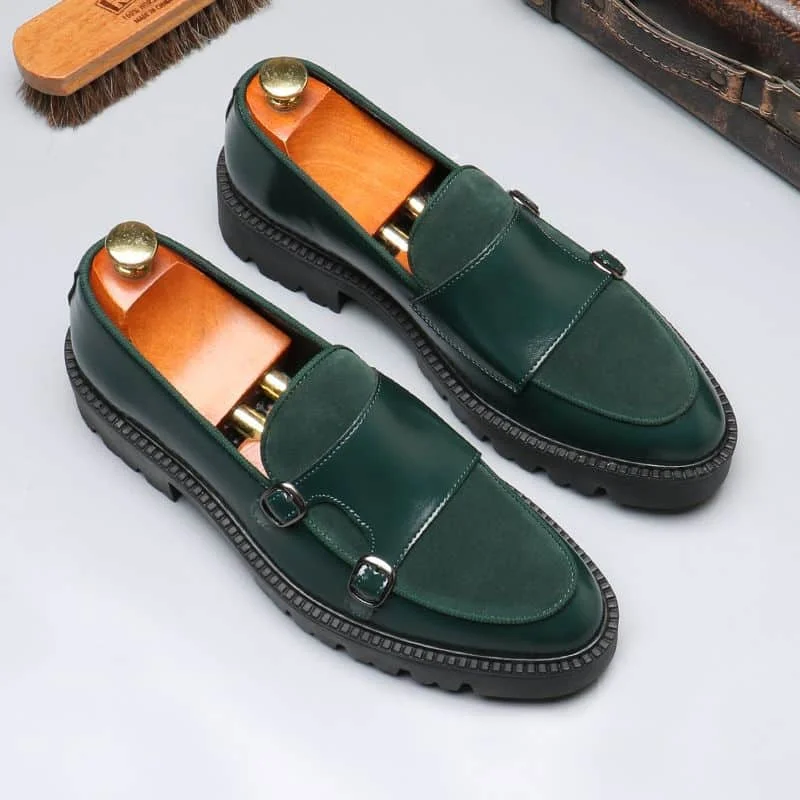 Horsebit Heightening Slip-On Shoes NFER093 image 3