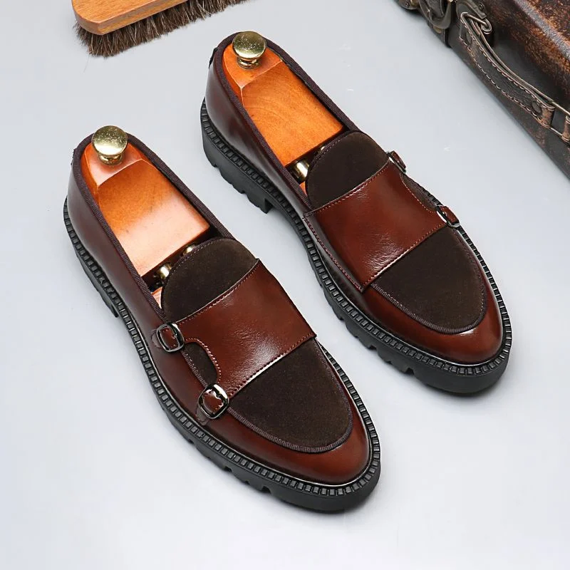Horsebit Heightening Slip-On Shoes NFER093 image 4