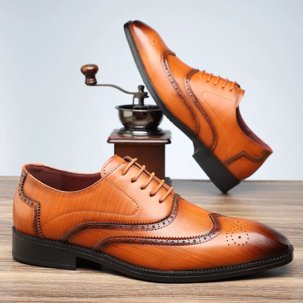 Oxford slip-on leather formal shoes NFER1473