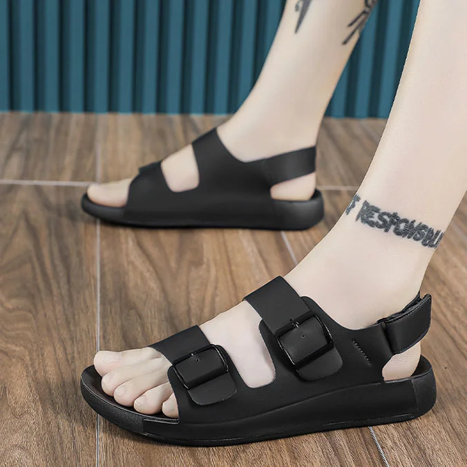 Non-Slip Open-Toe Soft Sole Trendy Casual Slippers NFER096 image 2