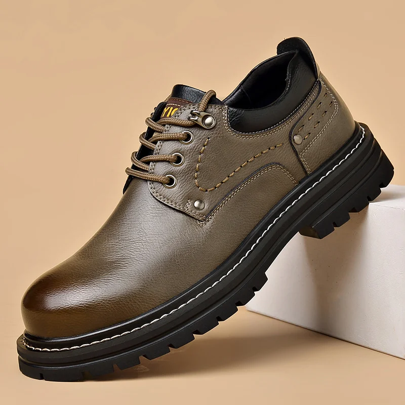 Spring British Style Thick-Soled Casual Derby Shoes NFER102 image 5