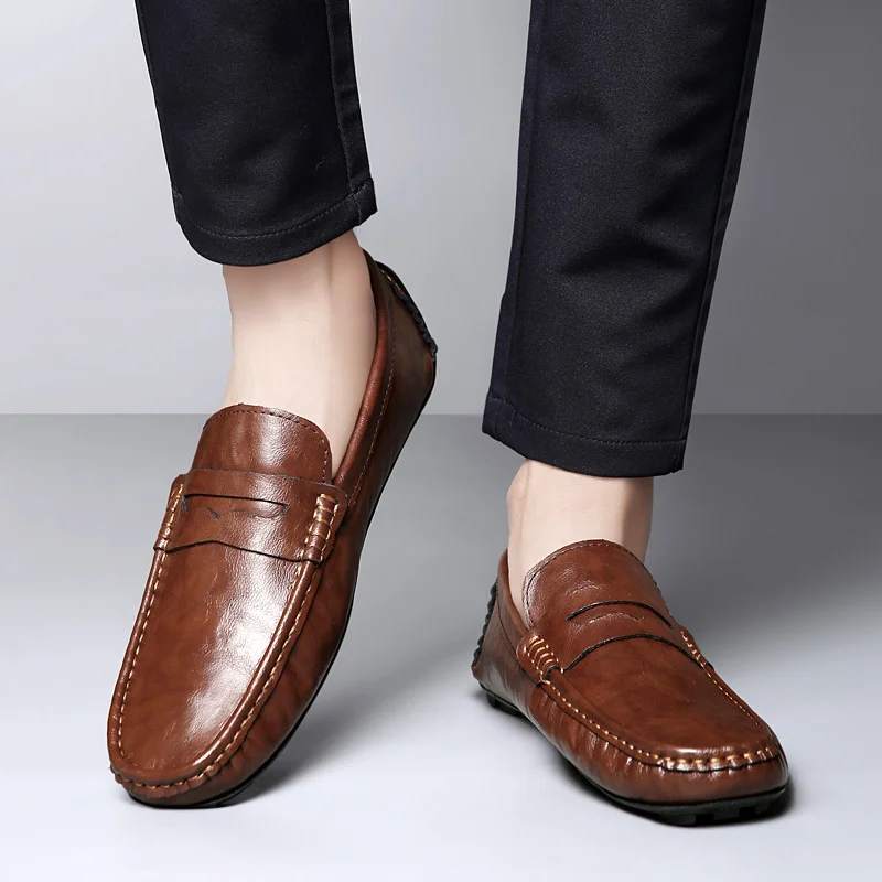 Genuine Leather Soft Sole Loafer NFEN08 image 2